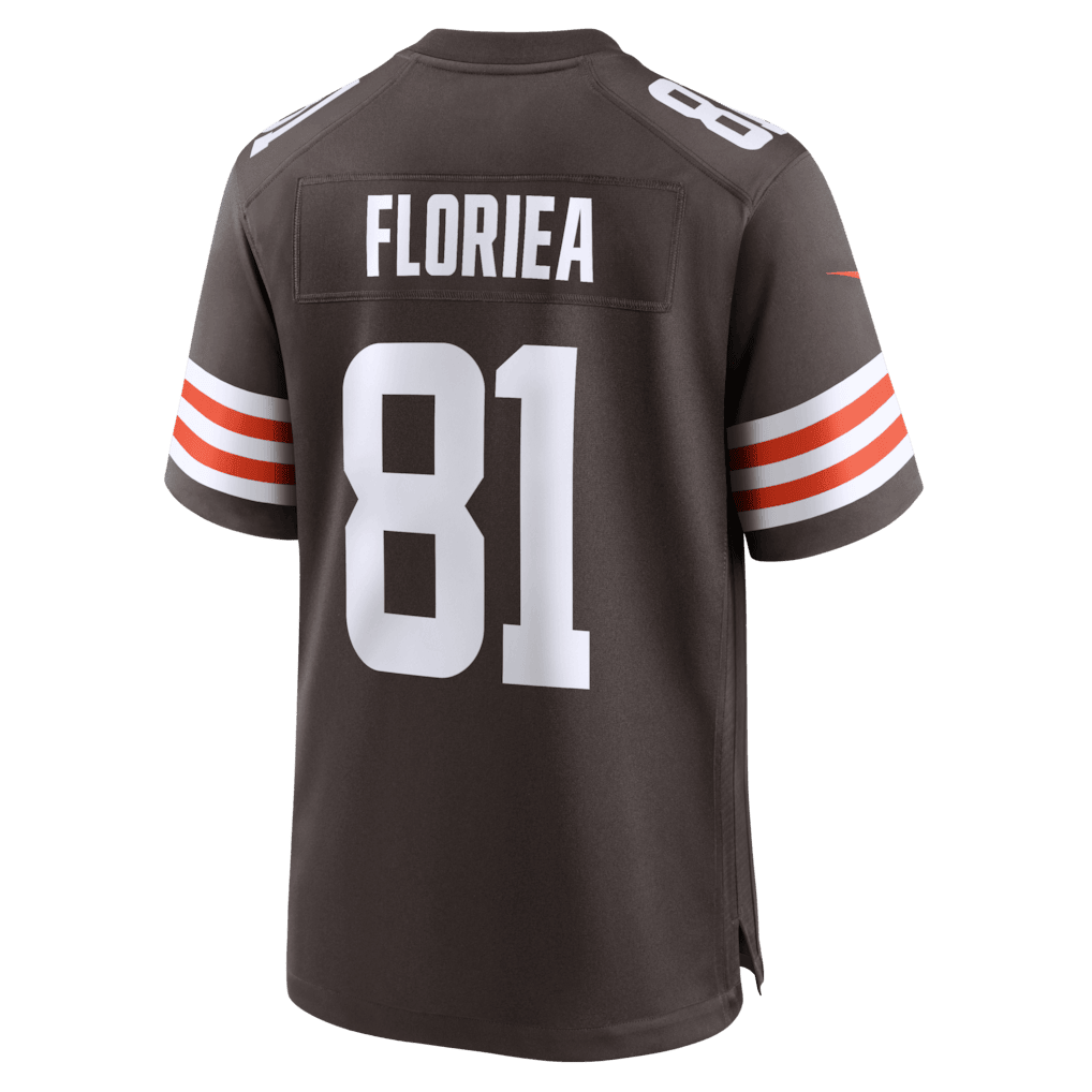 Luke Floriea 81 Cleveland Browns Team Game Men Jersey - Brown