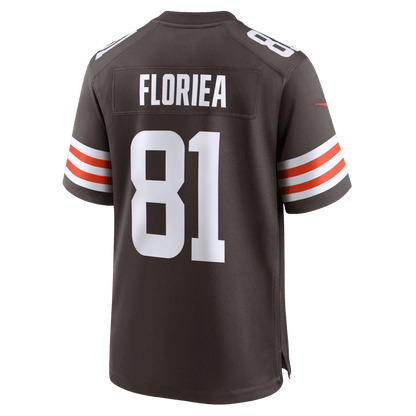 Luke Floriea 81 Cleveland Browns Team Game Men Jersey - Brown