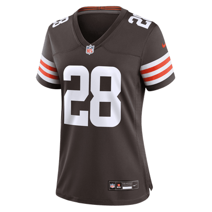 Tre Avery 28 Cleveland Browns Women's Team Game Jersey - Brown