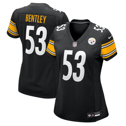 JaWhaun Bentley 53 Pittsburgh Steelers Women's Team Game Jersey - Black