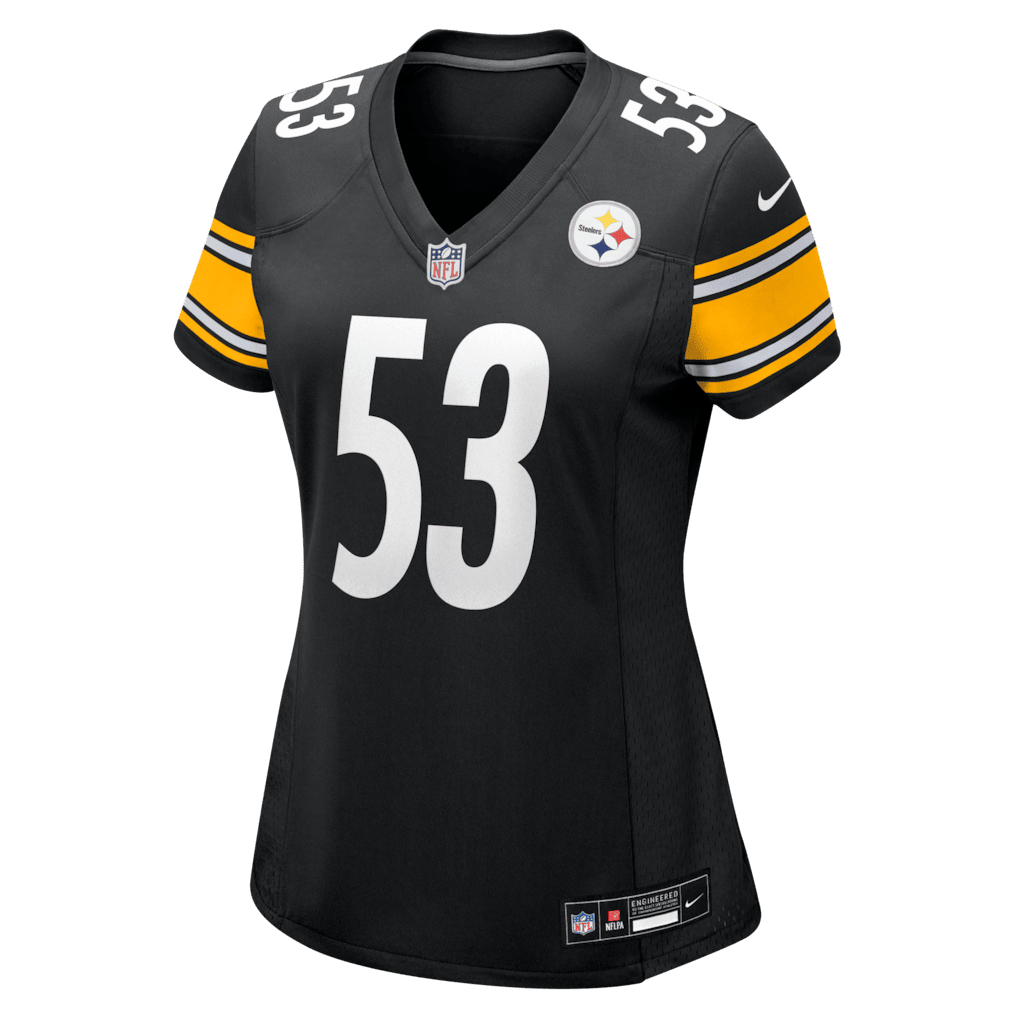 JaWhaun Bentley 53 Pittsburgh Steelers Women's Team Game Jersey - Black