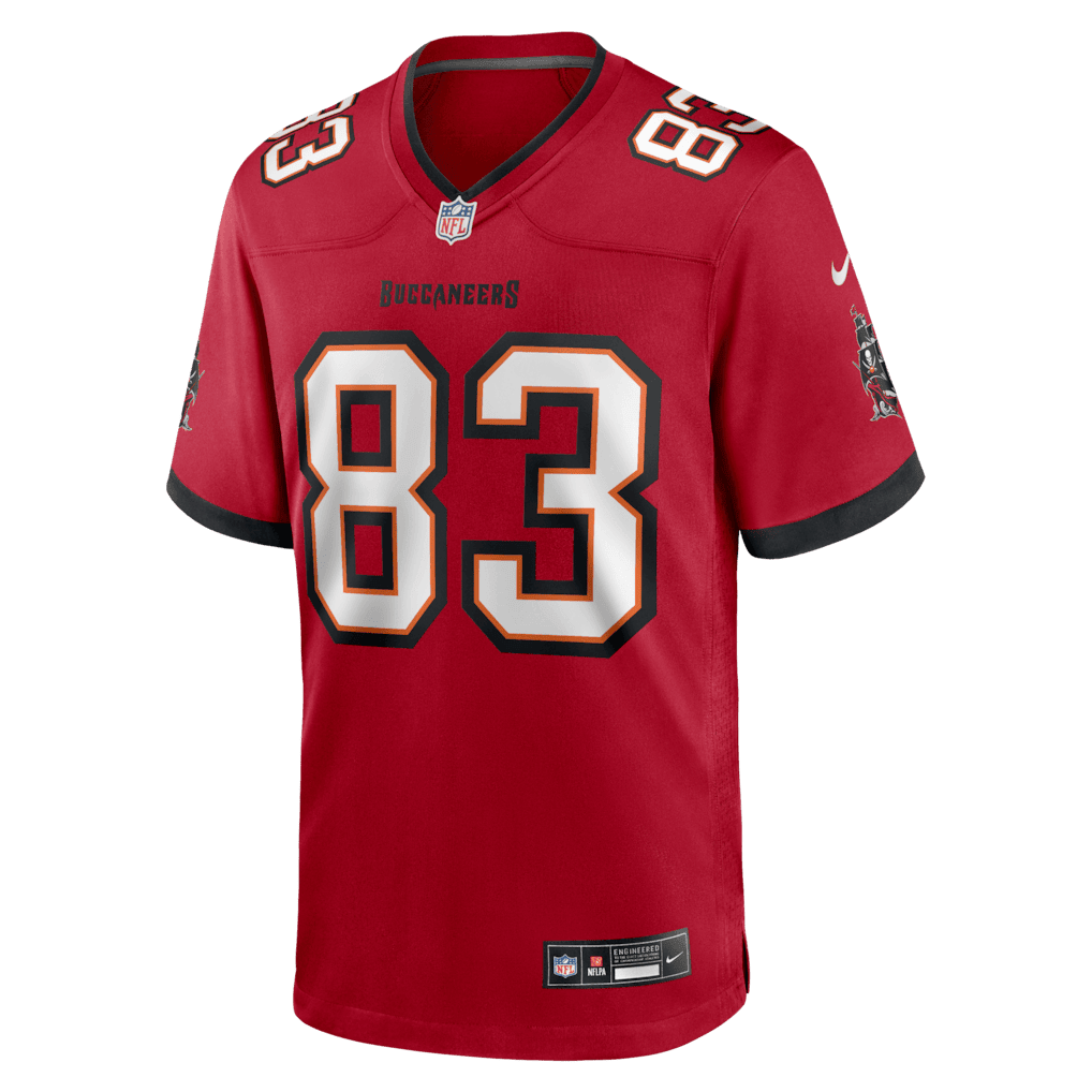 Caden Prieskorn 83 Tampa Bay Buccaneers Team Game Men Jersey - Red