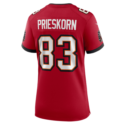 Caden Prieskorn 83 Tampa Bay Buccaneers Women's Team Game Jersey - Red