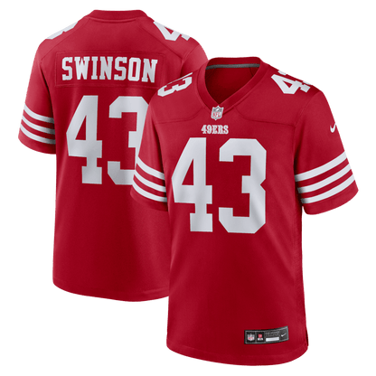 Messiah Swinson 43 San Francisco 49ers Team Game Men Jersey - Scarlet