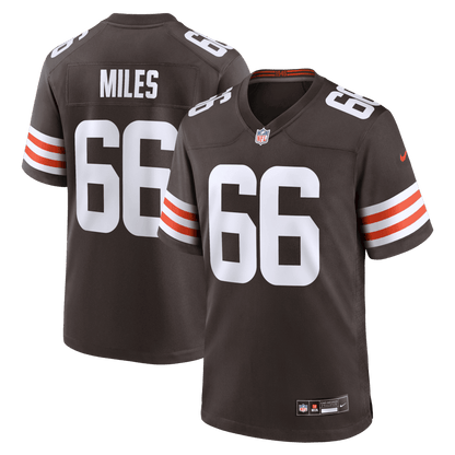 Joshua Miles 66 Cleveland Browns Team Game Men Jersey - Brown