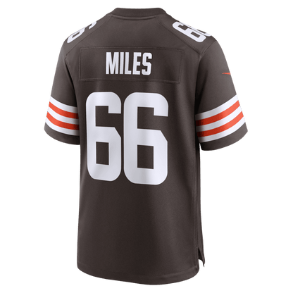 Joshua Miles 66 Cleveland Browns Team Game Men Jersey - Brown