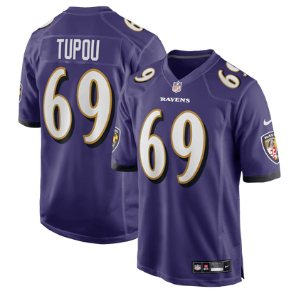 Josh Tupou 69 Baltimore Ravens Team Game Men Jersey - Purple