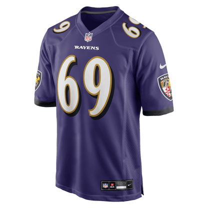 Josh Tupou 69 Baltimore Ravens Team Game Men Jersey - Purple