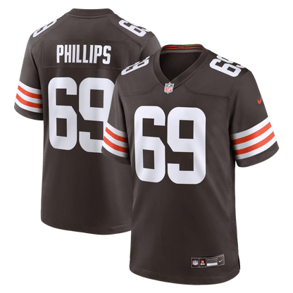 Tyre Phillips 69 Cleveland Browns Team Game Men Jersey - Brown