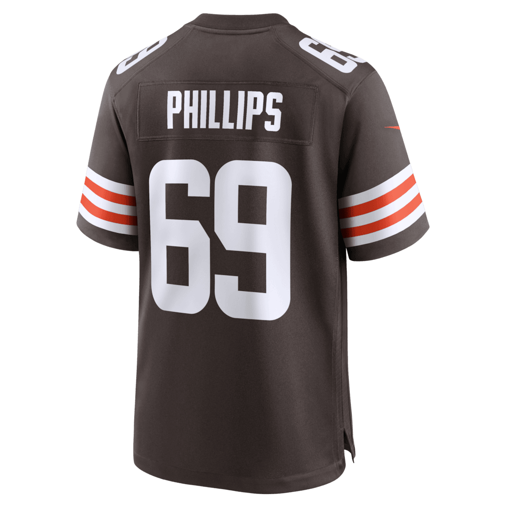 Tyre Phillips 69 Cleveland Browns Team Game Men Jersey - Brown