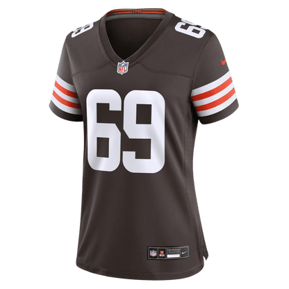 Tyre Phillips 69 Cleveland Browns Women's Team Game Jersey - Brown