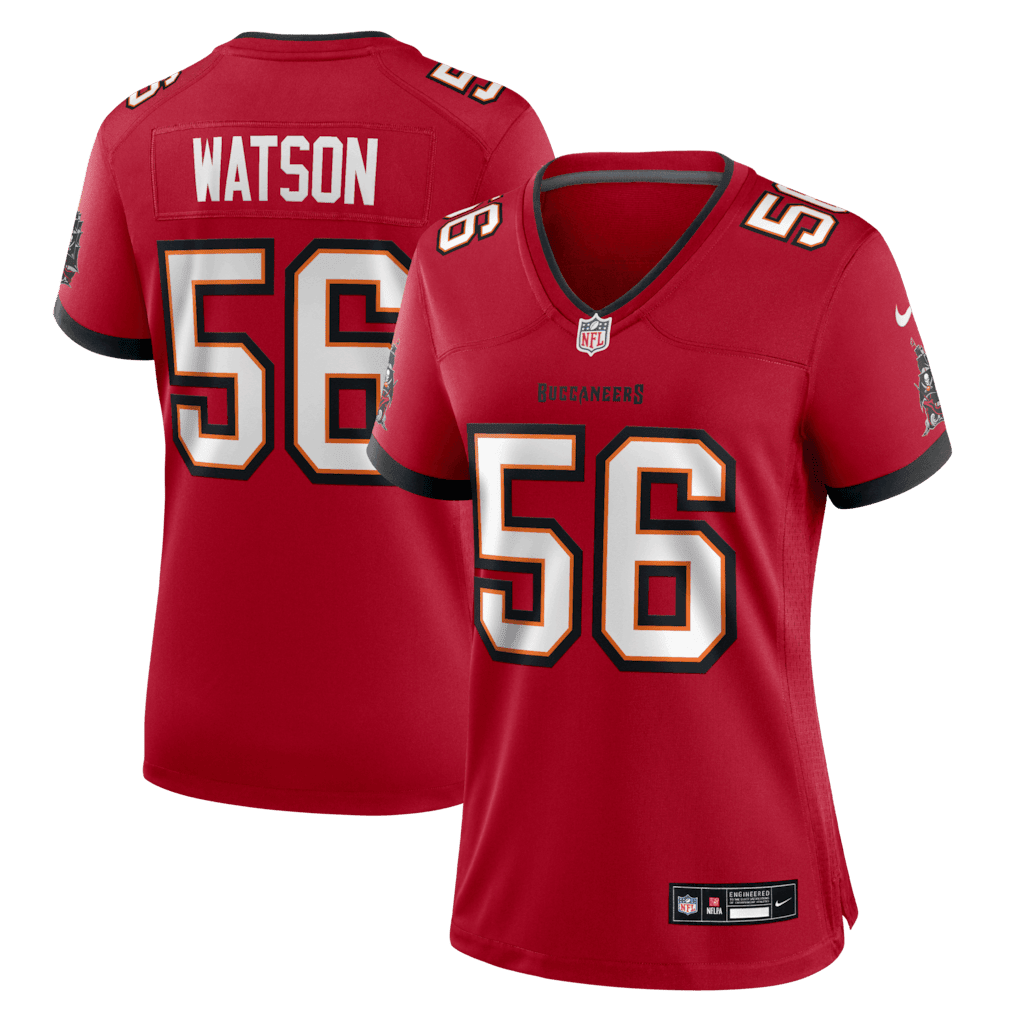 Desmond Watson 56 Tampa Bay Buccaneers Women's Team Game Jersey - Red