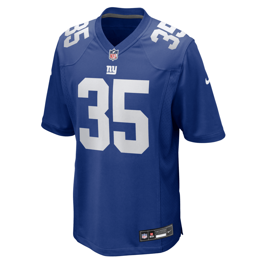 LaMareon James 35 New York Giants Team Game Men Jersey - Royal