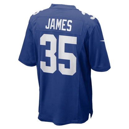 LaMareon James 35 New York Giants Team Game Men Jersey - Royal