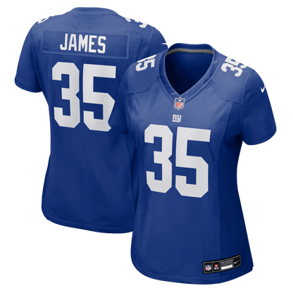 LaMareon James 35 New York Giants Women's Team Game Jersey - Royal