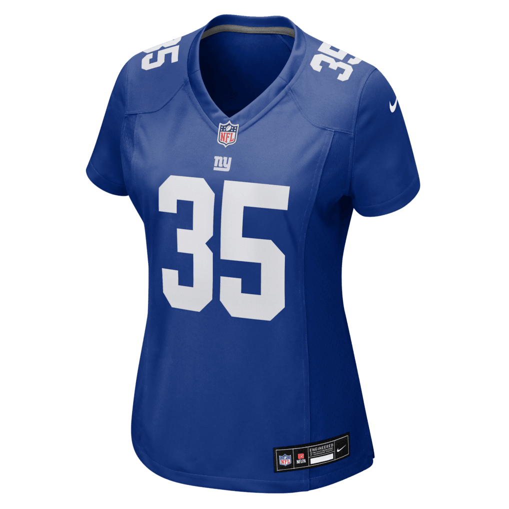 LaMareon James 35 New York Giants Women's Team Game Jersey - Royal