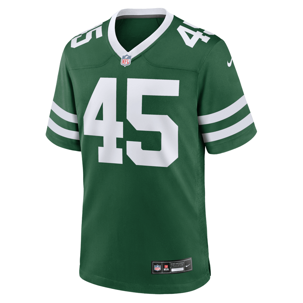 Mark Robinson 45 New York Jets Team Game Men Jersey - Legacy Green