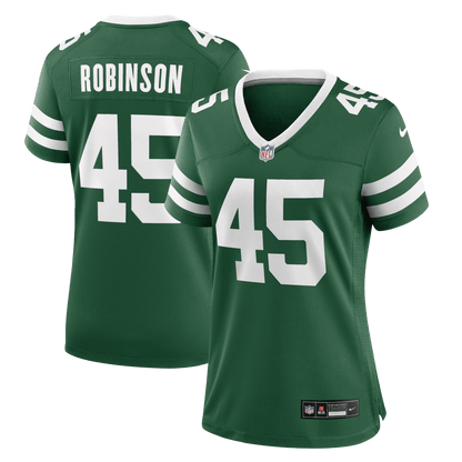 Mark Robinson 45 New York Jets Women's Team Game Jersey - Legacy Green