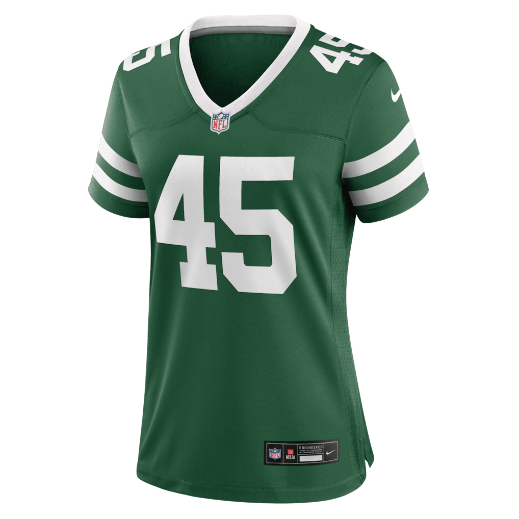 Mark Robinson 45 New York Jets Women's Team Game Jersey - Legacy Green