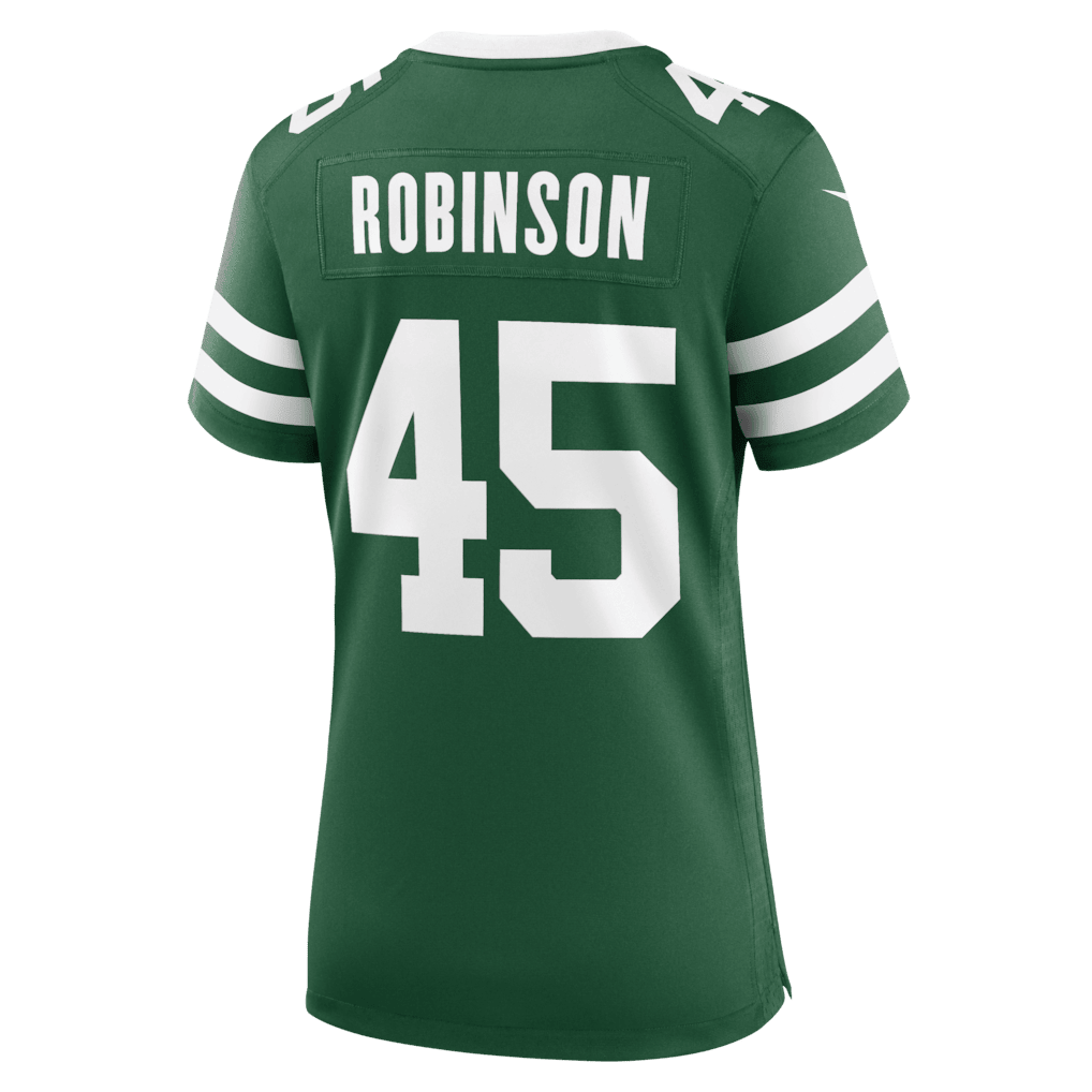 Mark Robinson 45 New York Jets Women's Team Game Jersey - Legacy Green