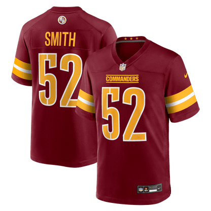 Preston Smith 52 Washington Commanders Team Game Men Jersey - Burgundy