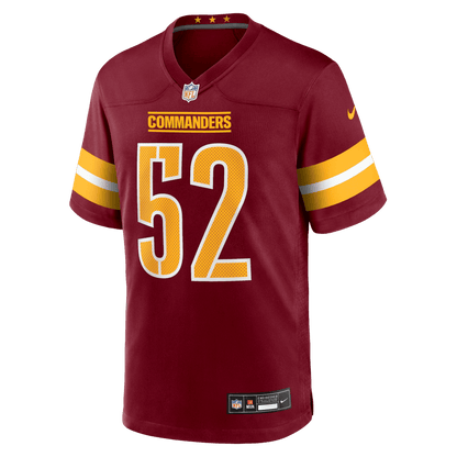 Preston Smith 52 Washington Commanders Team Game Men Jersey - Burgundy