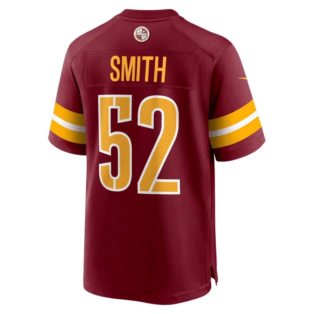 Preston Smith 52 Washington Commanders Team Game Men Jersey - Burgundy
