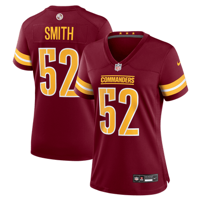 Preston Smith 52 Washington Commanders Women's Team Game Jersey - Burgundy