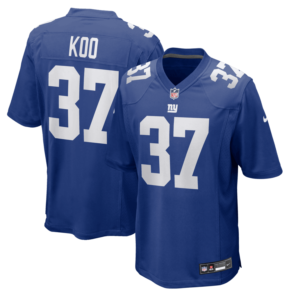 Younghoe Koo 37 New York Giants Team Game Men Jersey - Royal