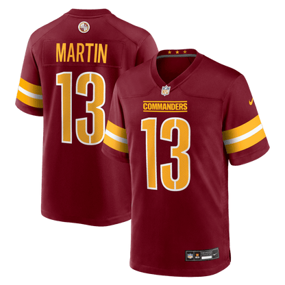 Tay Martin 13 Washington Commanders Team Game Men Jersey - Burgundy