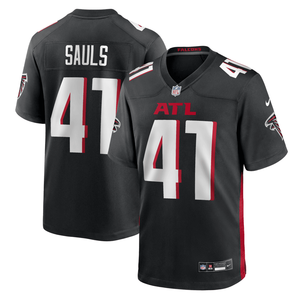 Ben Sauls 41 Atlanta Falcons Team Game Men Jersey - Black