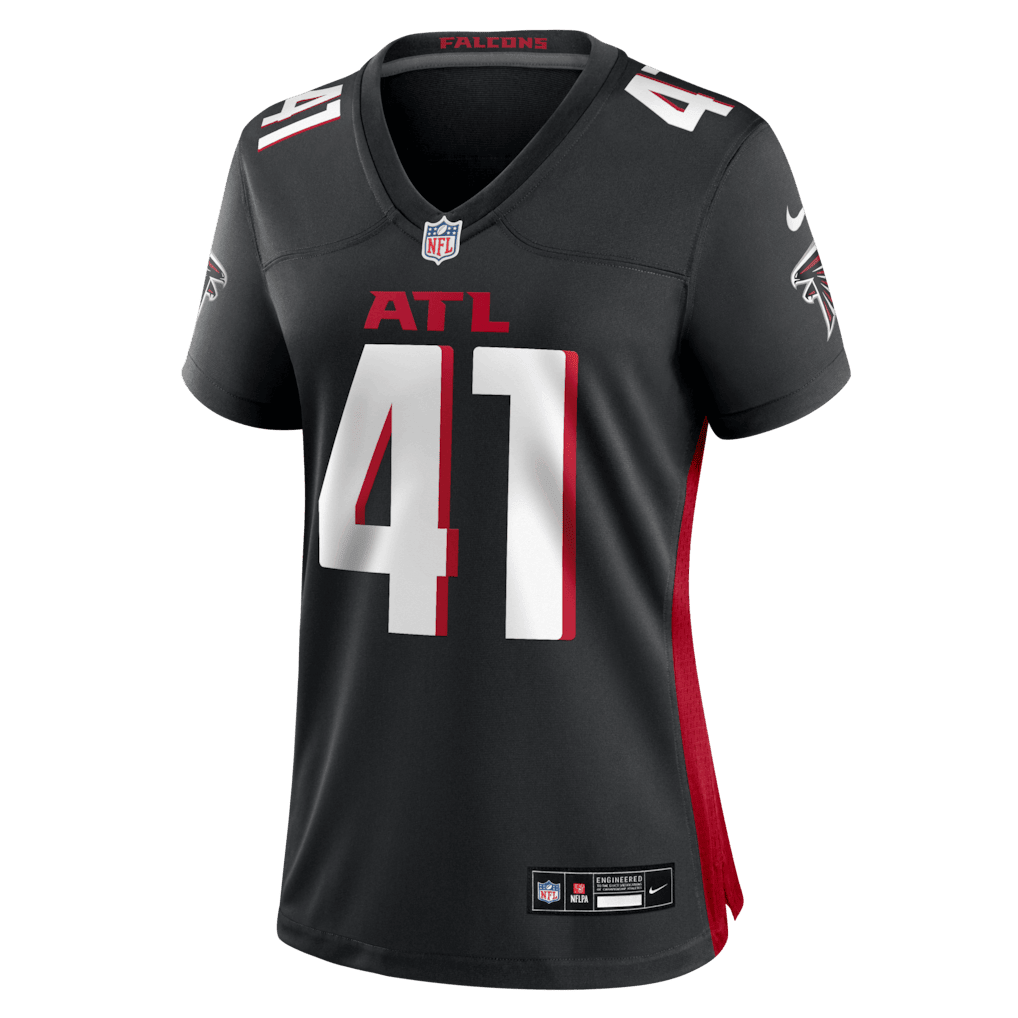 Ben Sauls 41 Atlanta Falcons Women's Team Game Jersey - Black