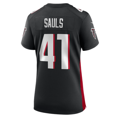 Ben Sauls 41 Atlanta Falcons Women's Team Game Jersey - Black