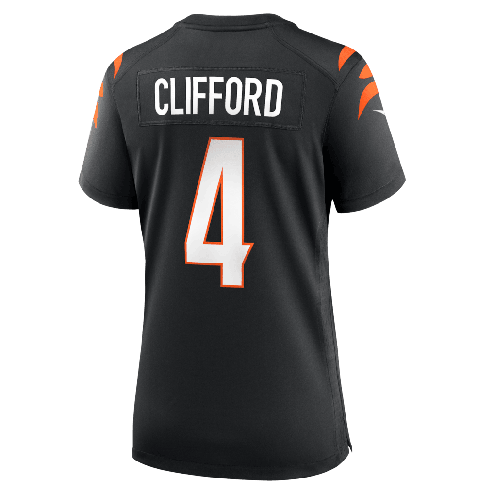 Sean Clifford 4 Cincinnati Bengals Women's Team Game Jersey - Black
