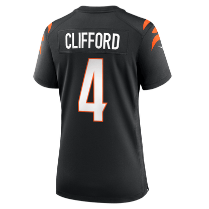 Sean Clifford 4 Cincinnati Bengals Women's Team Game Jersey - Black