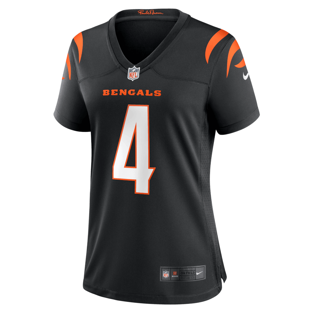 Sean Clifford 4 Cincinnati Bengals Women's Team Game Jersey - Black
