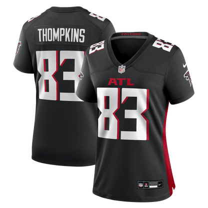 Deven Thompkins 83 Atlanta Falcons Women's Team Game Jersey - Black