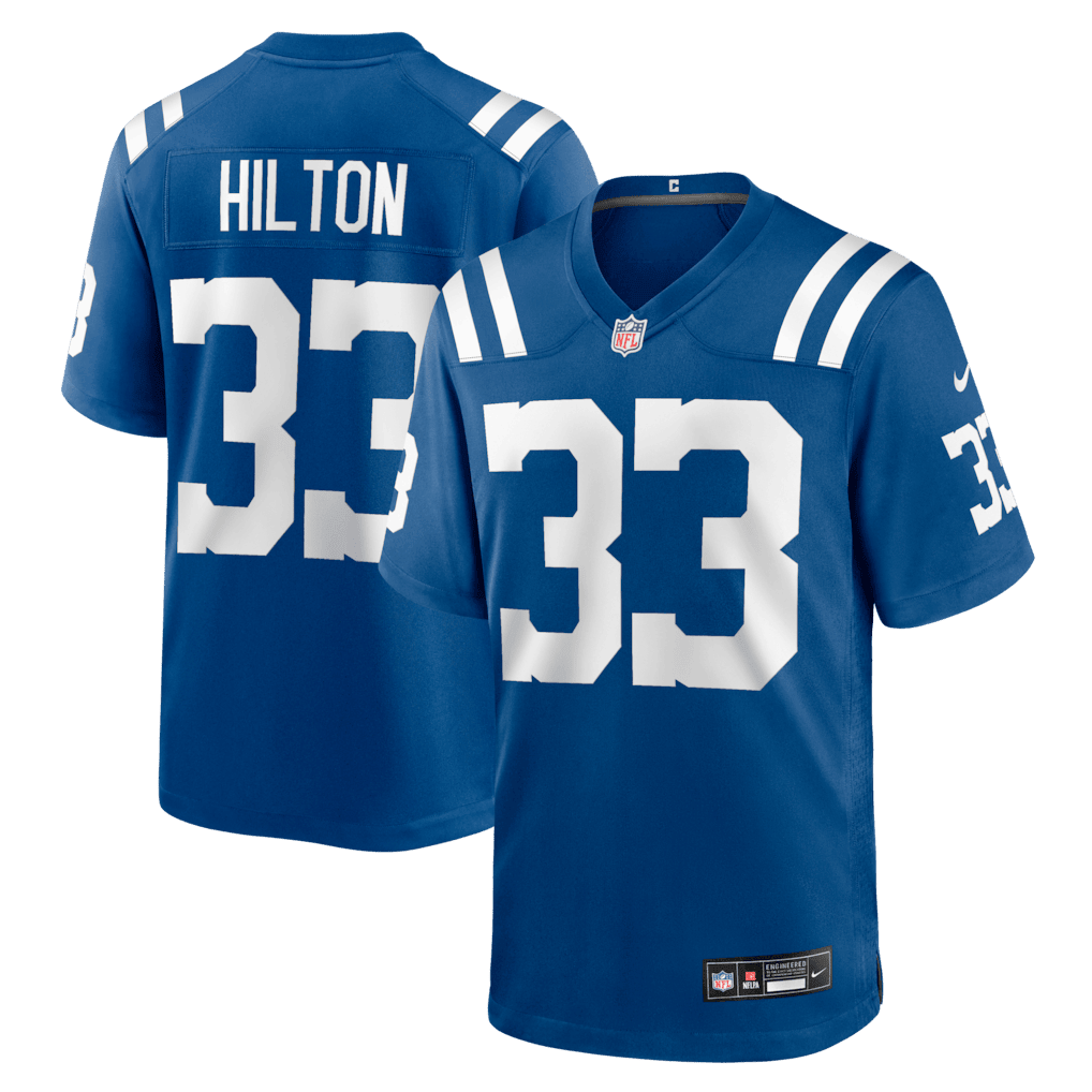 Mike Hilton 33 Indianapolis Colts Team Game Men Jersey - Royal