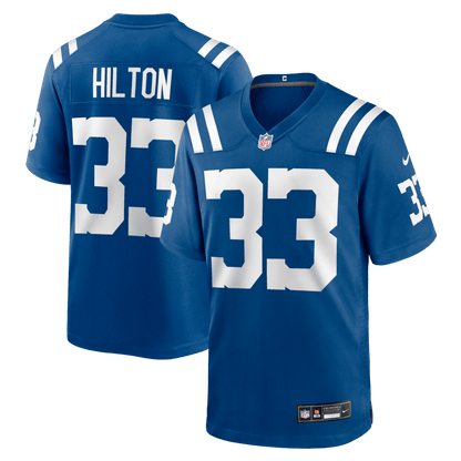 Mike Hilton 33 Indianapolis Colts Team Game Men Jersey - Royal