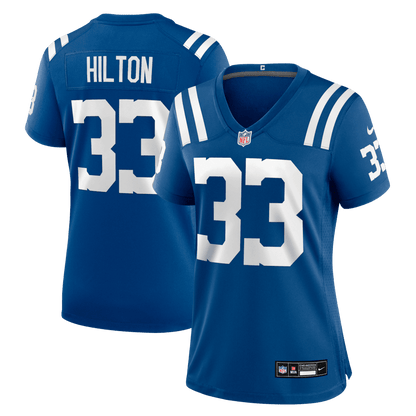 Mike Hilton 33 Indianapolis Colts Women's Team Game Jersey - Royal
