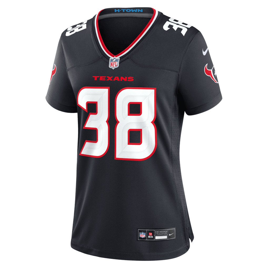 Zion Childress 38 Houston Texans Women's Team Game Jersey - Navy