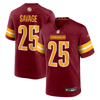 Darnell Savage 25 Washington Commanders Team Game Men Jersey - Burgundy