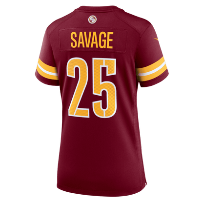 Darnell Savage 25 Washington Commanders Women's Team Game Jersey - Burgundy