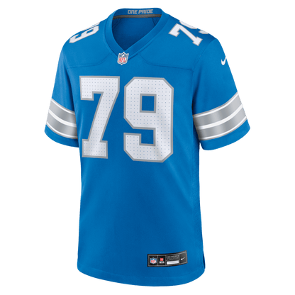 Quinton Jefferson 79 Detroit Lions Team Game Men Jersey - Blue