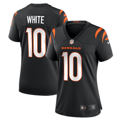 Mike White 10 Cincinnati Bengals Women's Team Game Jersey - Black