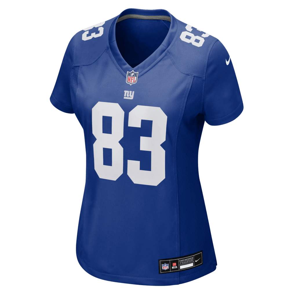 Dalen Cambre 83 New York Giants Women's Team Game Jersey - Royal