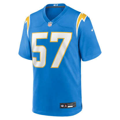 Clelin Ferrell 57 Los Angeles Chargers Team Game Men Jersey - Powder Blue