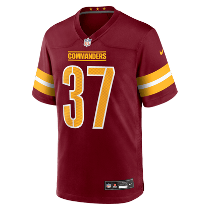 Car'lin Vigers 37 Washington Commanders Team Game Men Jersey - Burgundy