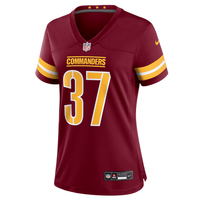 Car'lin Vigers 37 Washington Commanders Women's Team Game Jersey - Burgundy