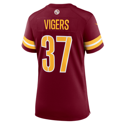 Car'lin Vigers 37 Washington Commanders Women's Team Game Jersey - Burgundy